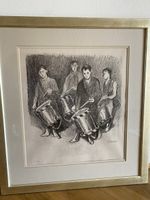 Lithographie 6/100 signiert, gerahmt, gute Zustand