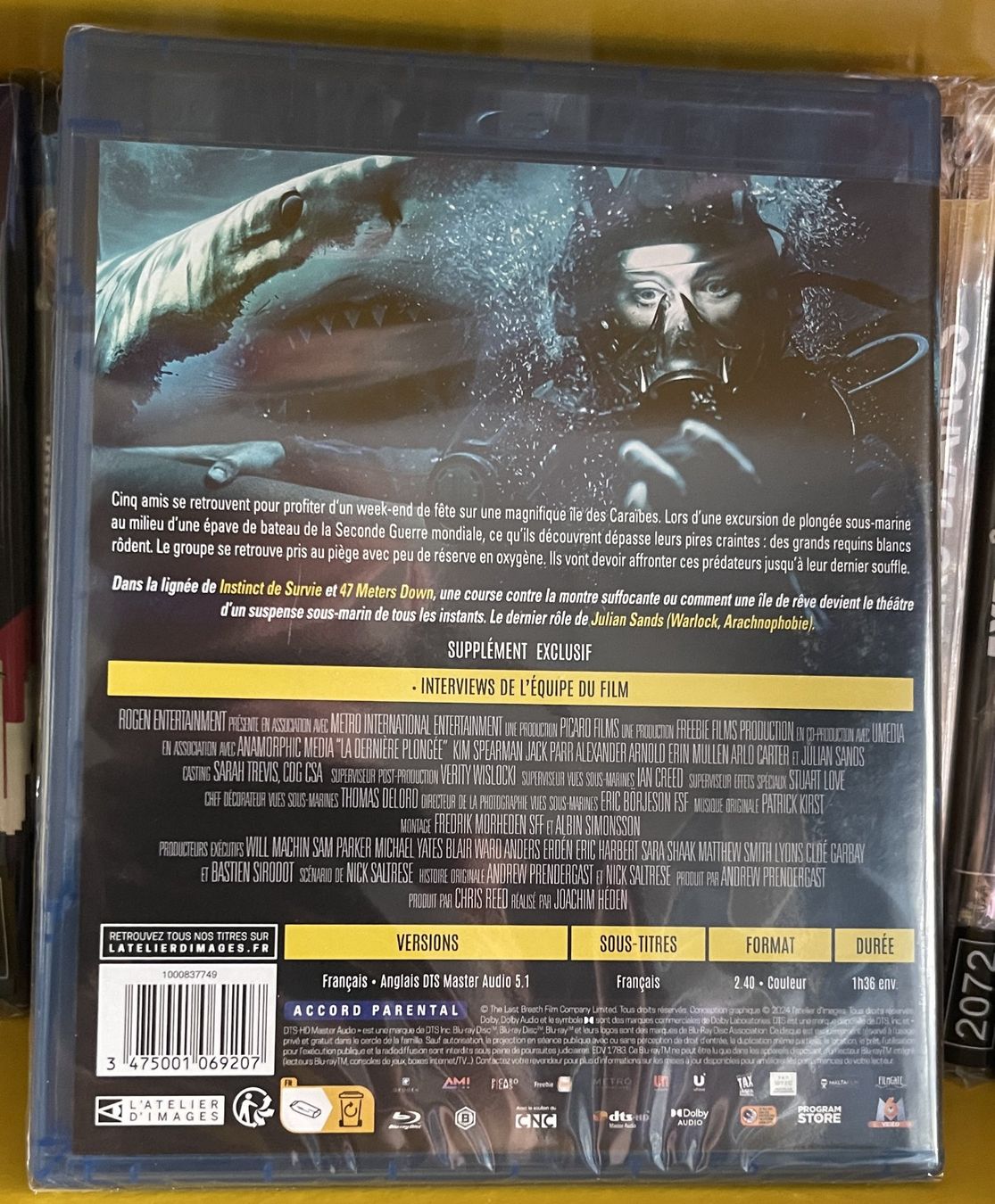 Tutti i DVDs: La dernière plongée (2024) - Blu-ray – Nuovo e nell'imballaggio originale da Semsales venduto da __Florian__ 2