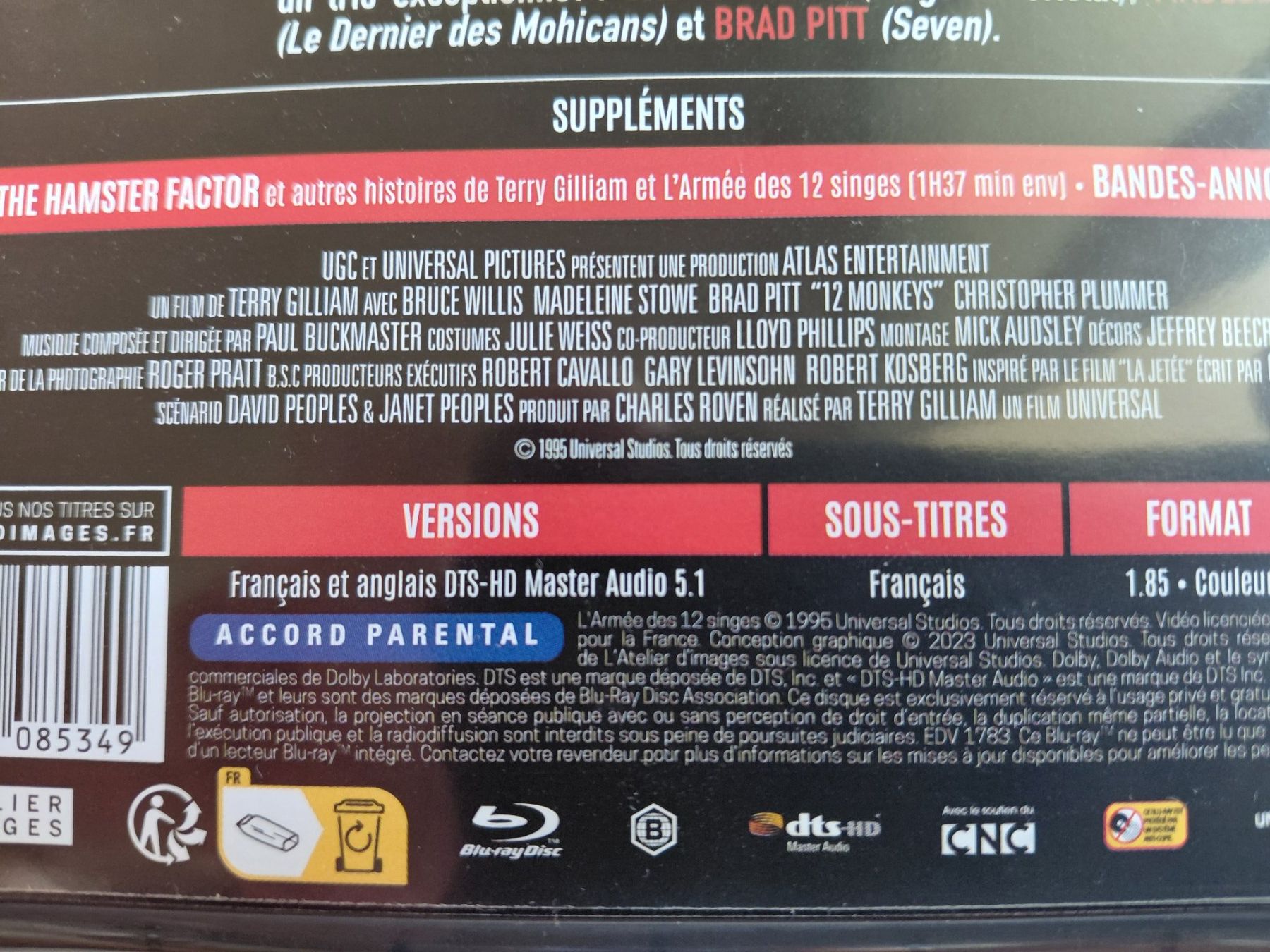 Tutti i DVDs: L'armée des douze singes – Usato da Denges venduto da Hellboy10 2
