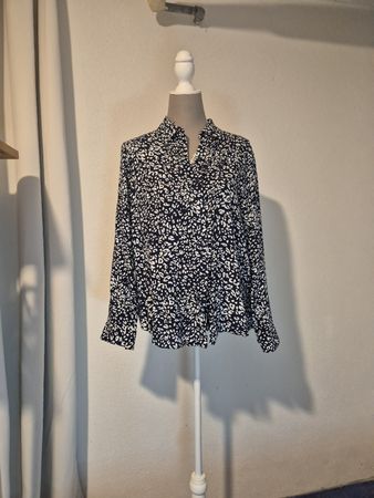 Damen Bluse Nice Tricot gemustert Grösse L guter Zustand