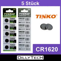 Tinko CR1620 Knopfzellenbatterie - 5 Stk.