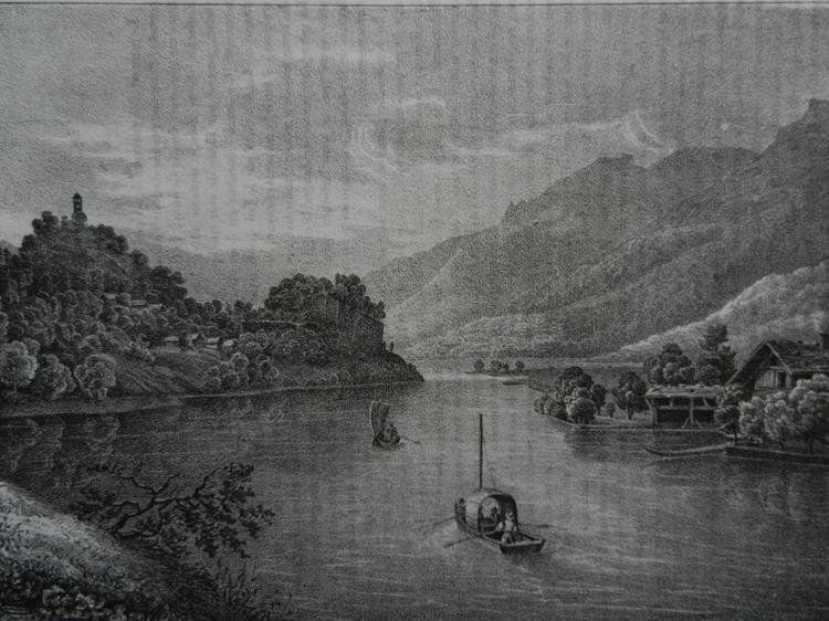 Incisioni: Sortie de l'Aar Brienzersee – Usato da Risch venduto da Rischli15 1