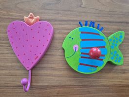 2x HABA Wandhaken / Kleiderhaken