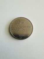 Gottfried Keller - 5 CHF Münze - 1990