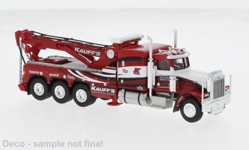Peterbilt Modellini d'auto: Peterbilt Abschlepper Kauff's  Brekina H0 1/87 – Nuovo e nell'imballaggio originale da Würenlos venduto da SWISSOLDTIMERS 1