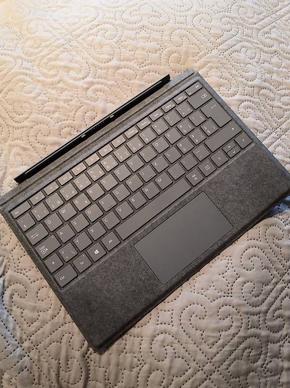 Microsoft Tastiere: Microsoft Surface Pro Signature Type Cover, grau, neuwertig – Usato da Stäfa venduto da miapia1