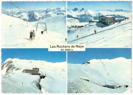 Rochers de Naye - 4 Bild AK