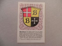 Karte Bubikon Zürich ZH Wappen 1925