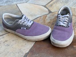 Vans femme violet (daim) et gris (tissu) 38,5