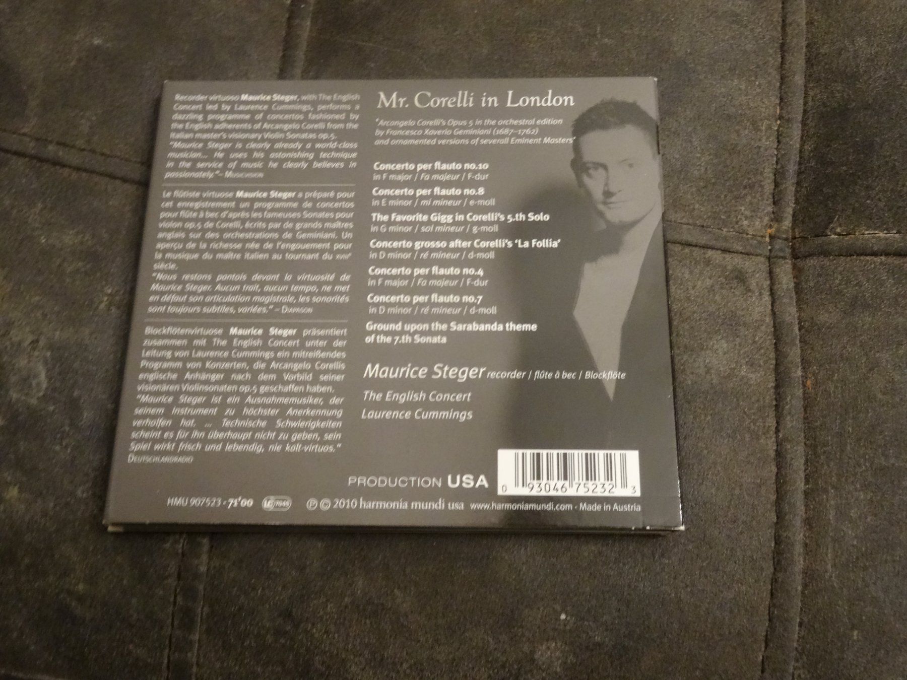 CDs: Mr. Corelli in London - Maurice Steger CD – Gebraucht aus Olten von Disc-Ausverkauf 1