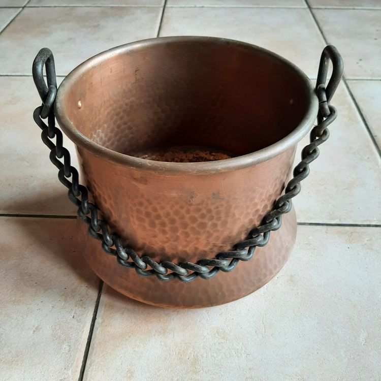 Porte Bûches en Cuivre Poli t4999