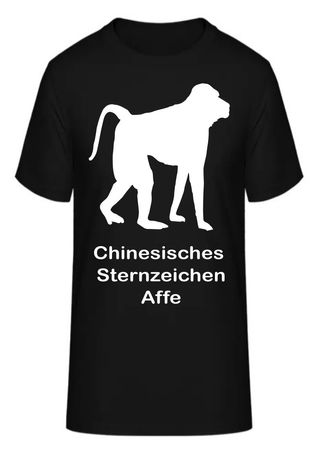 T-Shirt Chinesisches Sternzeichen Affe