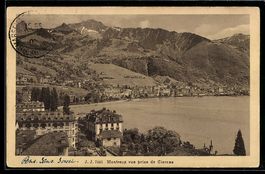 AK Montreux, Montreux vue prise de Clarens
