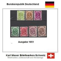 Freimarken Posthorn Ausgabe 1951