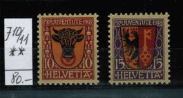 Pro Juventute - Satz J10-J11 ** postfrisch