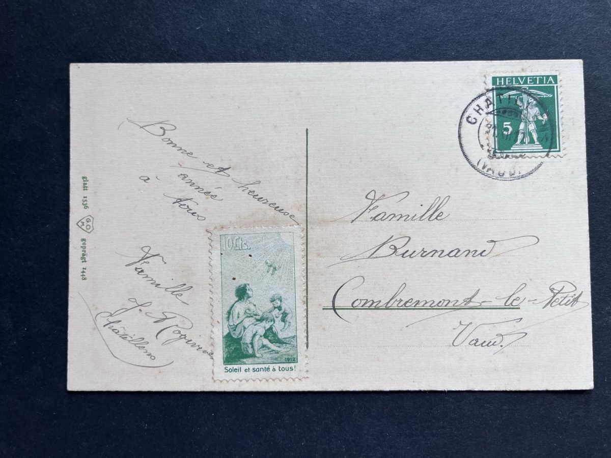 Tutti i francobolli: 1912 VORLAUFER Nr. II sur Carte Obl. CHATILLENS – Usato da Sottens venduto da thigroux