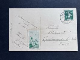 1912 VORLAUFER Nr. II sur Carte Obl. CHATILLENS