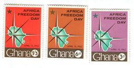 Briefmarken "Afrikatag". Ghana