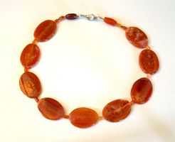 Feuer-Achat Kette