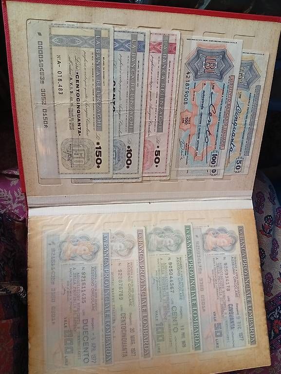 Libri: Collezione assegni vari, circa 80  – Usato da Vezio venduto da 41181 5