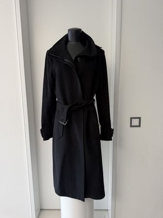 Original Burberry London Mantel  - Schwarz -Gr. UK 12