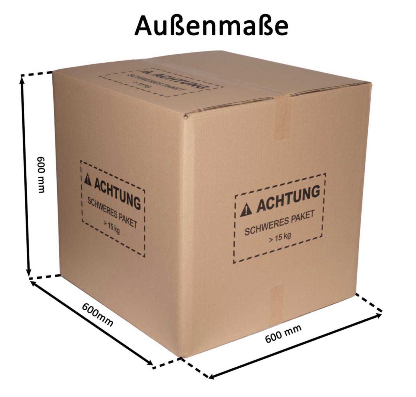 Kartons: Versandkarton Faltkarton 600 x 600 x 600 mm, 2-wellig – Neu und originalverpackt aus Bülach von StoreInShop.com