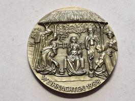 Medaille- Weihnachten 1988 silber  0.900.