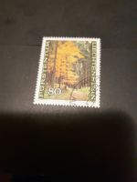 Superbe timbre du Liechtenstein, forêt d'automne, 80Fr