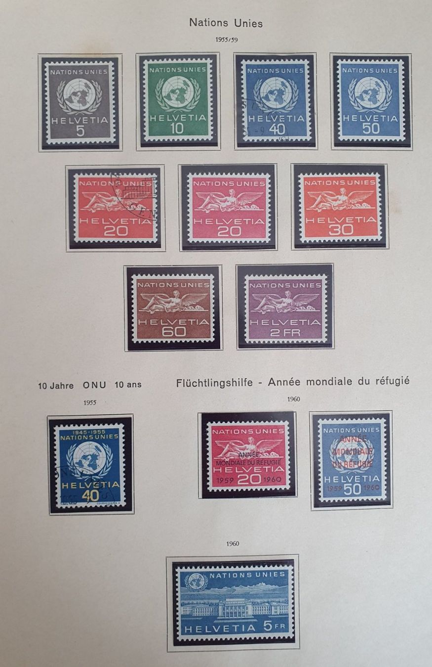 Alle Briefmarken: Teilsammlung Ämter, meist postfrisch, einzelne gestempelt – Gebraucht aus Fislisbach von Zigzag12 5