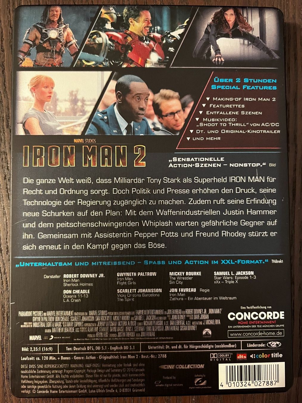 Tutti i DVDs: Iron Man 2 Steelbook – Usato da Zürich venduto da FilmFreunde 1