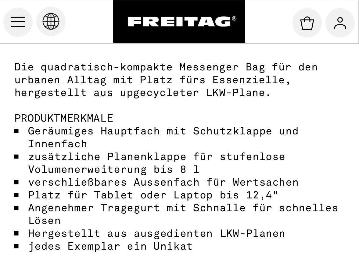 Freitag Taschen: Freitag F11 Lassie – Neu (gemäss Beschreibung) aus Uster von Pucci88 8