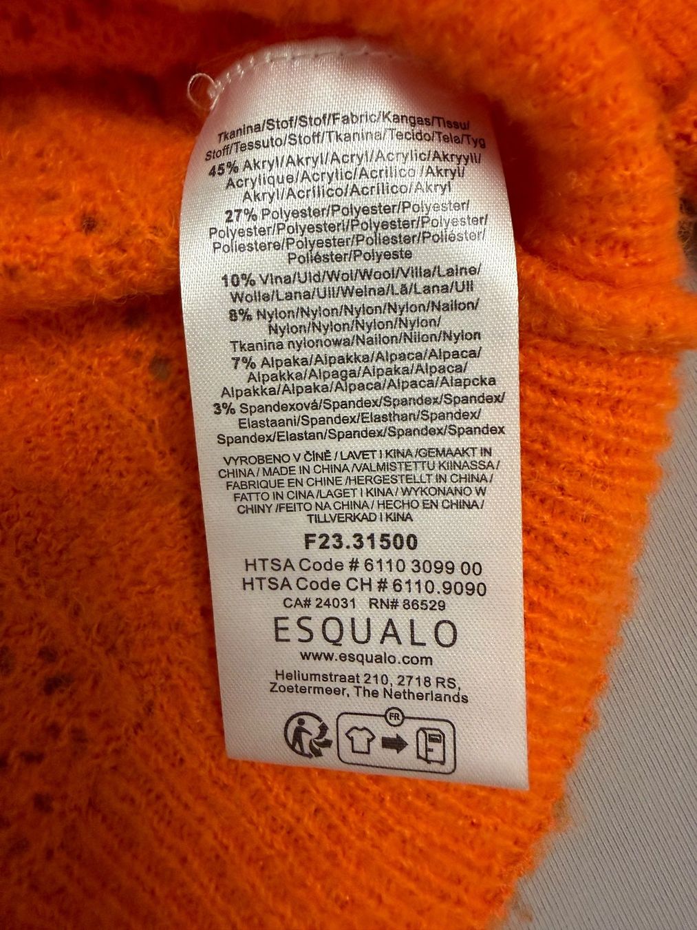 Pullover & Sweatshirts: Esqualo Strickpullover Modell Sweater Cable Ajour Orange – Neu (gemäss Beschreibung) aus rheineck von norwegianwood52 5