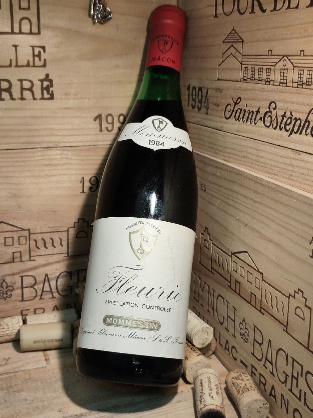 Vino: 1984 Fleurie Mommessin – Nuovo e nell'imballaggio originale da Büsserach venduto da Vintage-vins 1
