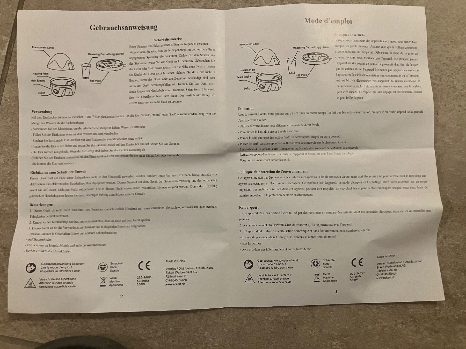 Küchengeräte: Cuiseur à oeufs neuf, testé une fois. – Neu und originalverpackt aus Froideville von Pascas 3
