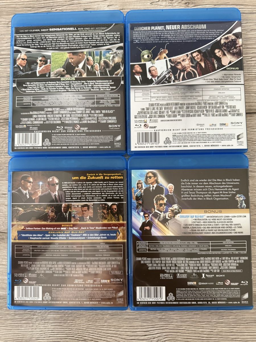 Tutti i DVDs: MIB Men in Black 1-4 blu ray Collection – Nuovo (secondo la descrizione) da Willisau venduto da ste_sc8j 2