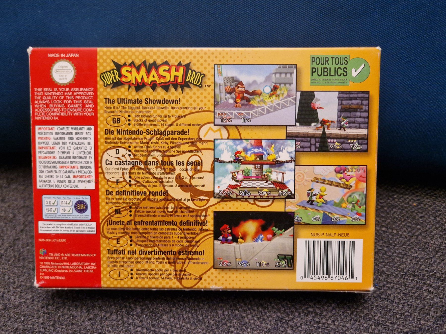 Giochi: Super Smash Bros. OVP / N64 – Usato da Rain venduto da Laupia 1