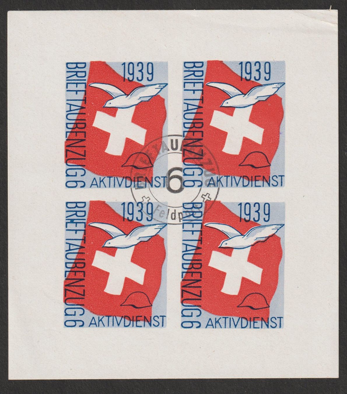 Alle Briefmarken: Brieftaubendienst Nr. 9/4 o – Gebraucht aus Siebnen von Fstaehli