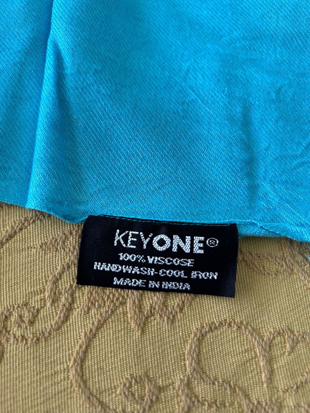 Foulards, Tücher & Schals: Pashmina turchese viscosa KeyOne – Gebraucht aus Melano von H-Sara 1