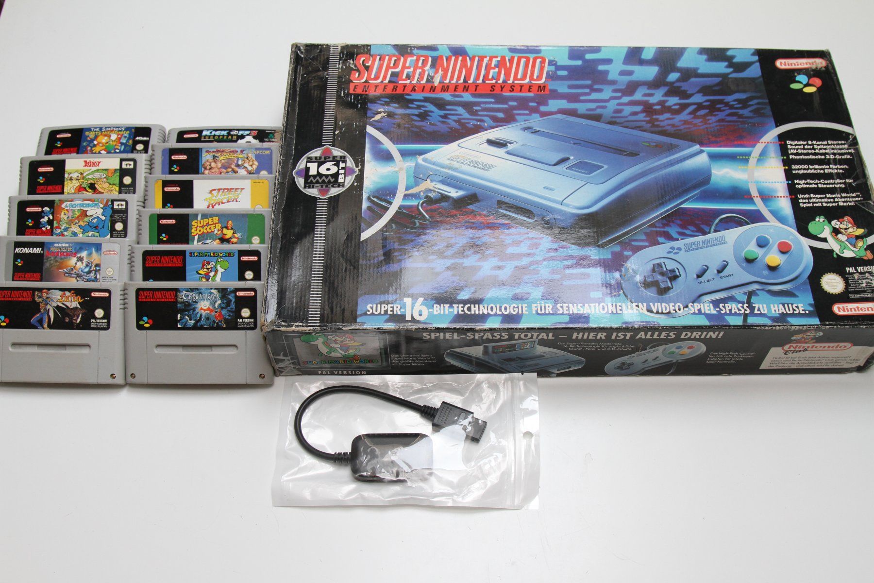 Nintendo Console: Nintendo SNES mit OVP und Spielen – Usato da Basel venduto da camelot99