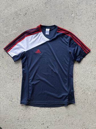 T-shirt Adidas bleu blanc rouge taille M occasion