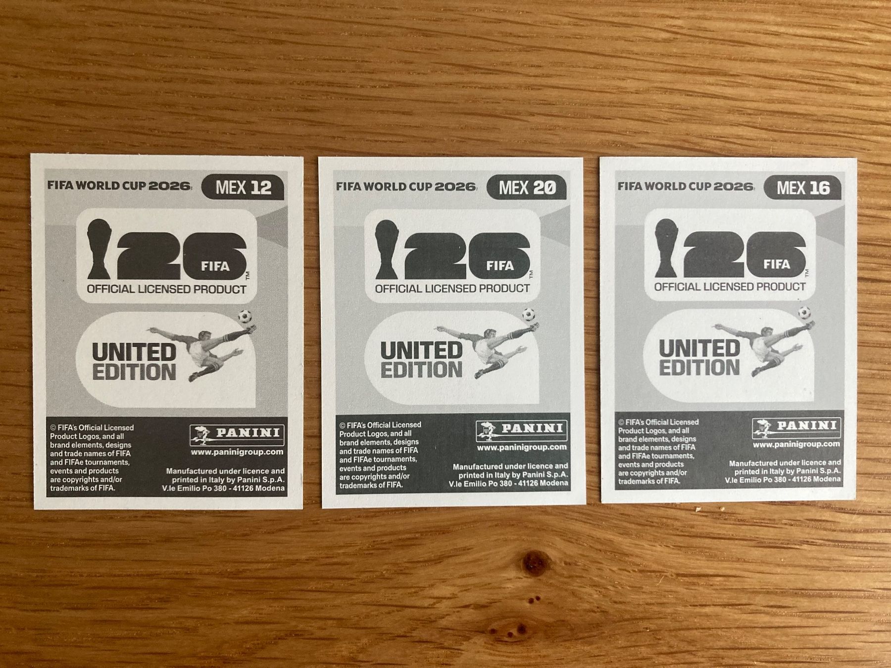 Panini Sammelbilder & Trading cards: WM Sticker MEX 12, 16, 20 – Neu (gemäss Beschreibung) aus Winterthur von Whitefish 1