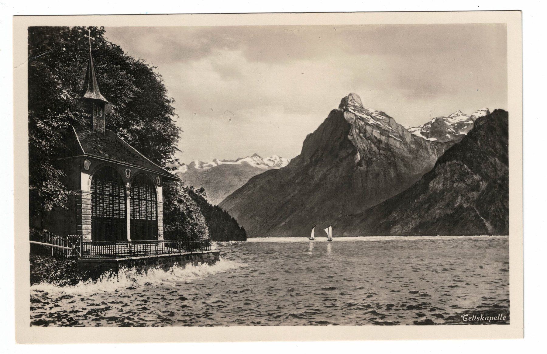 Cartoline postali: Ansichtskarte Tellskappelle am Urnersee – Usato da Küsnacht ZH venduto da scholli58