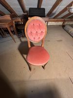 Dekostuhl im Barock-/Rokoko-Look schwarz mit Polstersitz