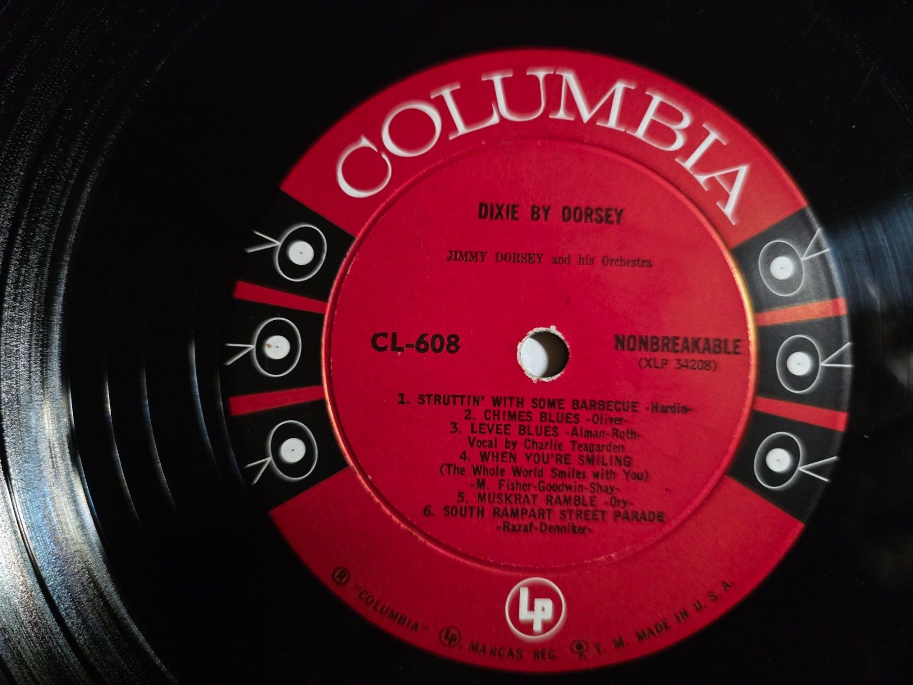 Dischi in vinile: LP: Dixie by Dorsey - Columbia CL 608 – Usato da Walterswil BE venduto da Lonitti 2