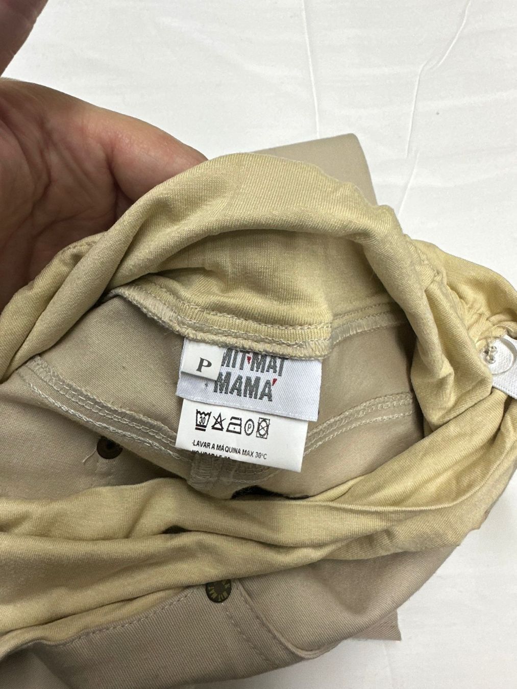 Pantaloni: Pantalon grossesse beige clair Mit Mat P – Usato da Vevey venduto da lua_vb2w 1