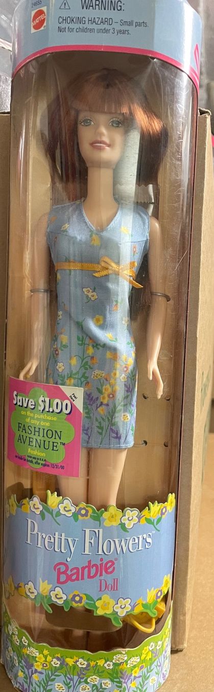Bambole: Pretty Flowers Barbie, neu & OVP – Nuovo e nell'imballaggio originale da Zürich venduto da Sundaygirl