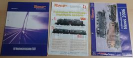 3 Roco Kataloge, Neuheiten 2006 & 2007, CH-Highlights 06/07
