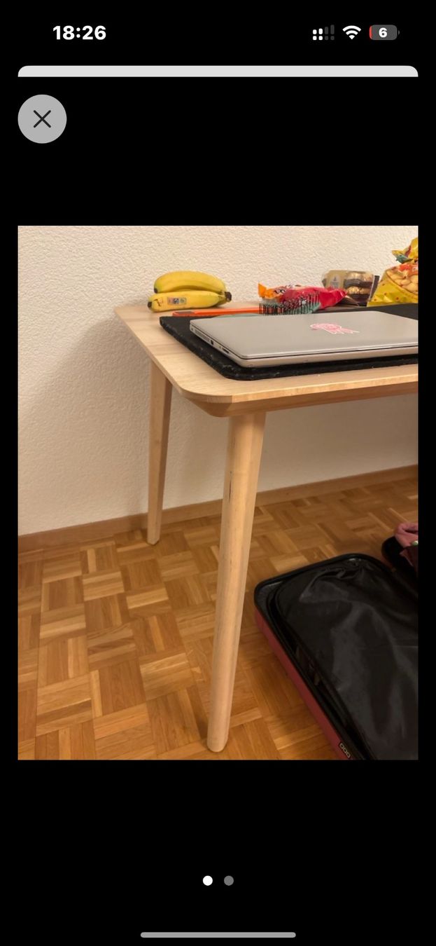 Ikea Tische: IKEA LISABO Table - Ash Veneer, 140x78 cm – Gebraucht aus Ecublens VD von miranbuy 2
