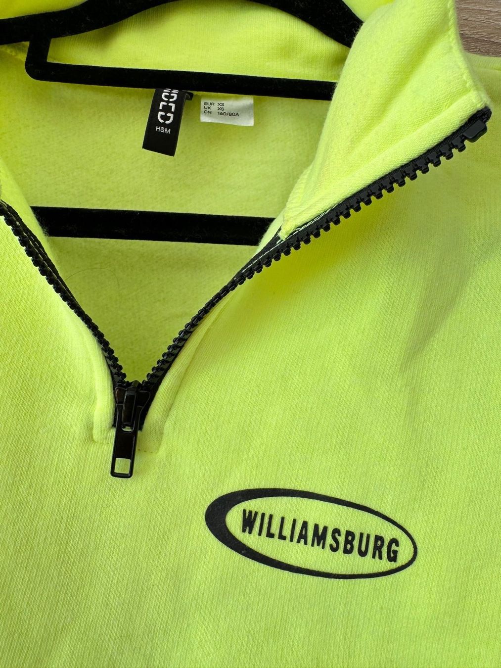 H&M Maglioni & Felpe: Sweat zippé jaune fluo – Nuovo (secondo la descrizione) da Montreux venduto da Izapechee 1