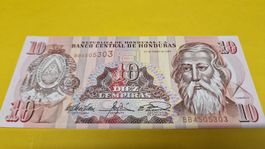 Honduras 10 Lempiras Banknote - Seltenes Sammlerstück!2003